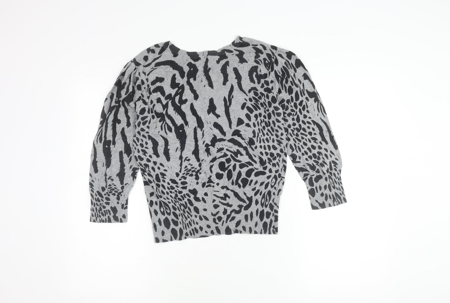 Womens UK Size 12 Dorothy Perkins Grey Cardigan Jumper