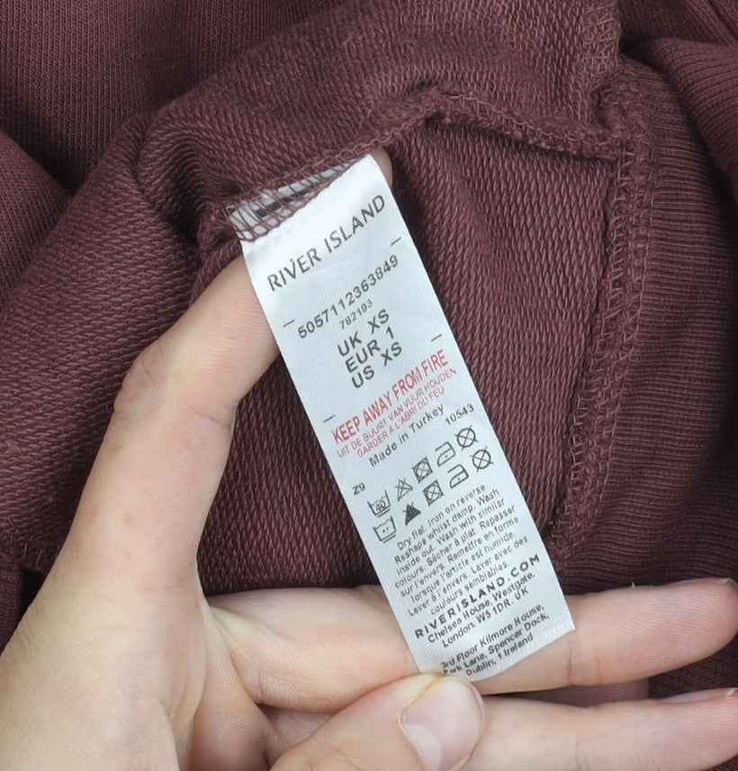 Womens UK Size XS River Island Brown Basic Jacket