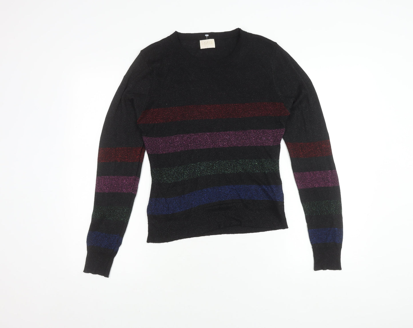 Womens UK Size L Lauren Taylor Black Pullover Jumper