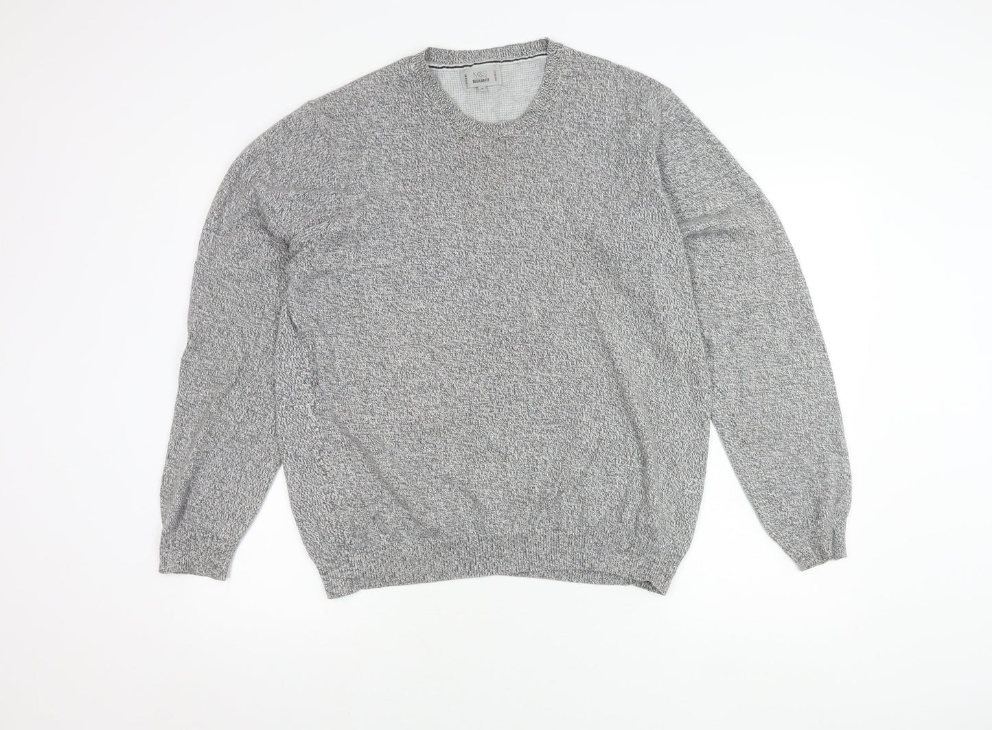 Marks and Spencer Men's Grey Pullover Jumper L