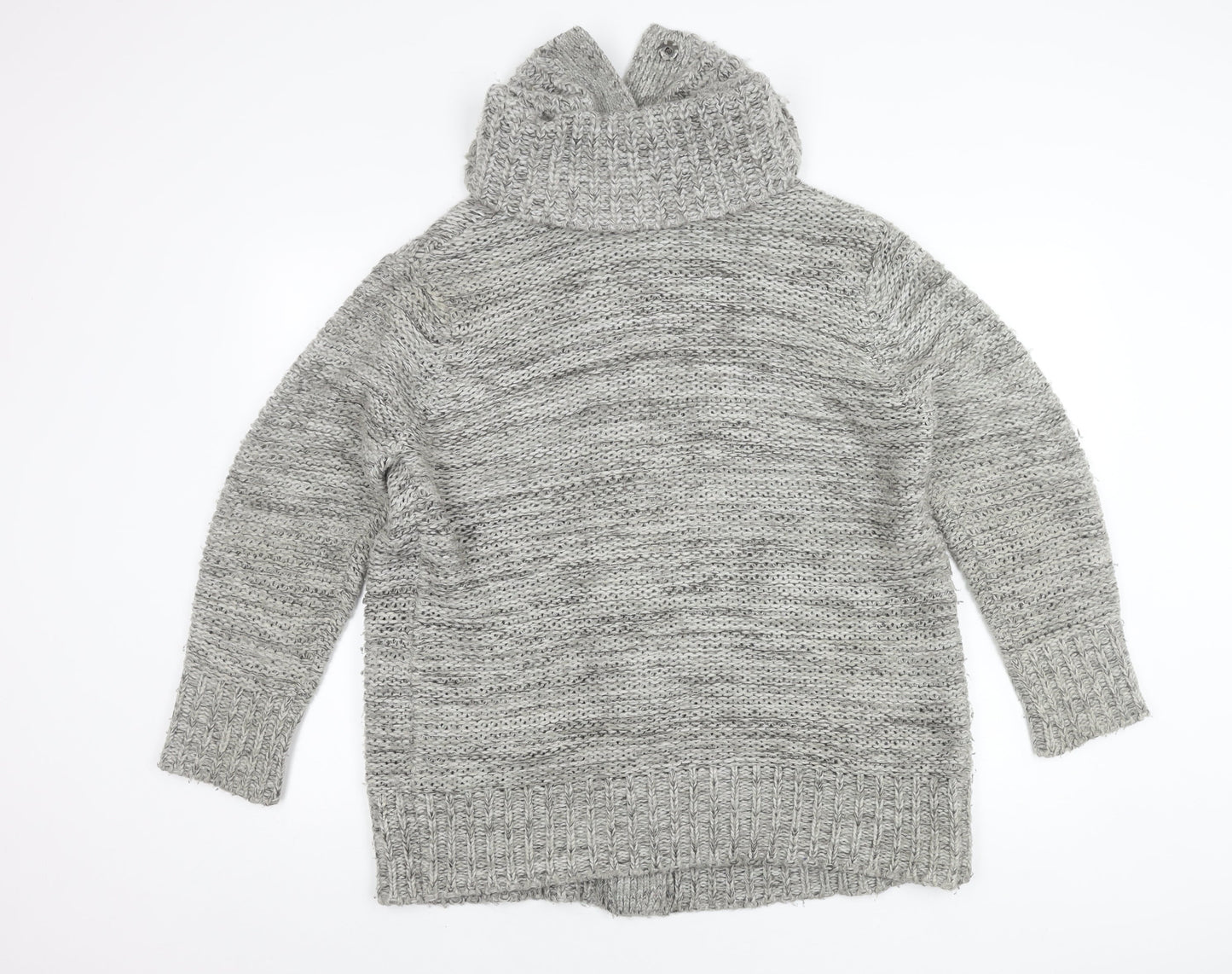 Womens UK Size L M&Co Grey Cardigan Jumper