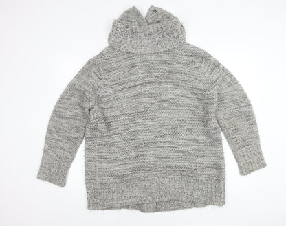 Womens UK Size L M&Co Grey Cardigan Jumper