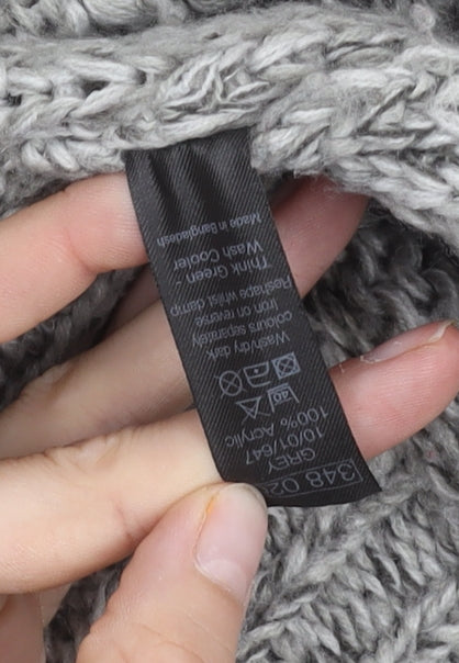 Womens UK Size L M&Co Grey Cardigan Jumper
