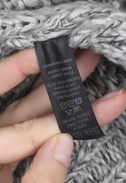 Womens UK Size L M&Co Grey Cardigan Jumper