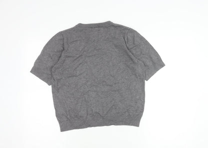 Womens UK Size 12 H&M Grey Jersey T-Shirt