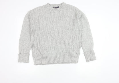 Womens UK Size M Marks and Spencer Grey Pullover Jumper