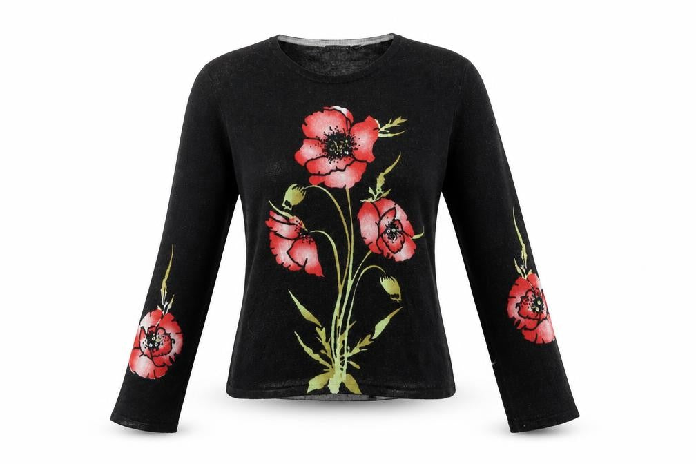 Womens UK Size M Janique Black Pullover Jumper
