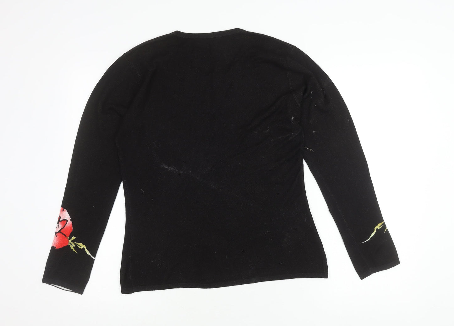 Womens UK Size M Janique Black Pullover Jumper
