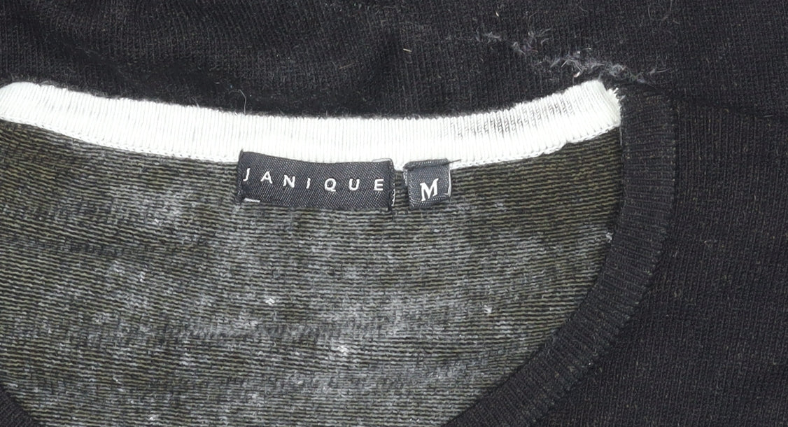 Womens UK Size M Janique Black Pullover Jumper