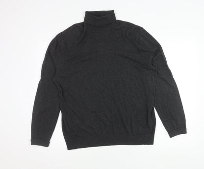 Burton Menswear London Black Mock Neck Pullover