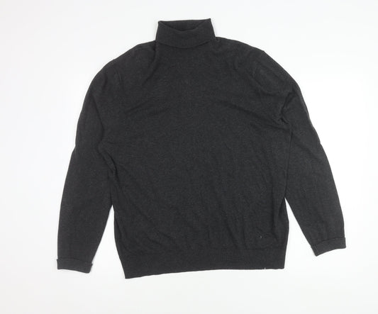 Burton Menswear London Black Mock Neck Pullover