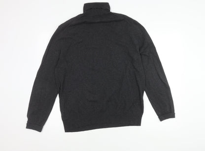 Burton Menswear London Black Mock Neck Pullover