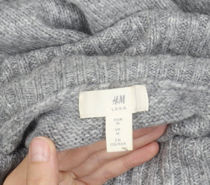 Womens UK Size M H&M Grey Pullover Jumper