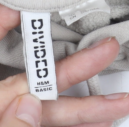 H&M Women's Beige XL Hoodie, Pullover, Casual, Logo Accent