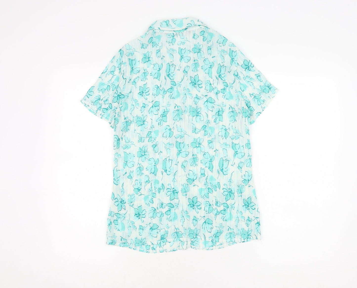 Womens UK Size 12 Bm collection Blue Basic Blouse