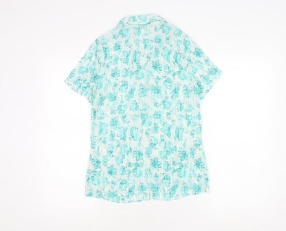 Womens UK Size 12 Bm collection Blue Basic Blouse