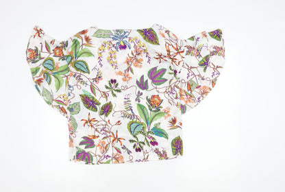 Womens UK Size 4 H&M Multicoloured Cropped