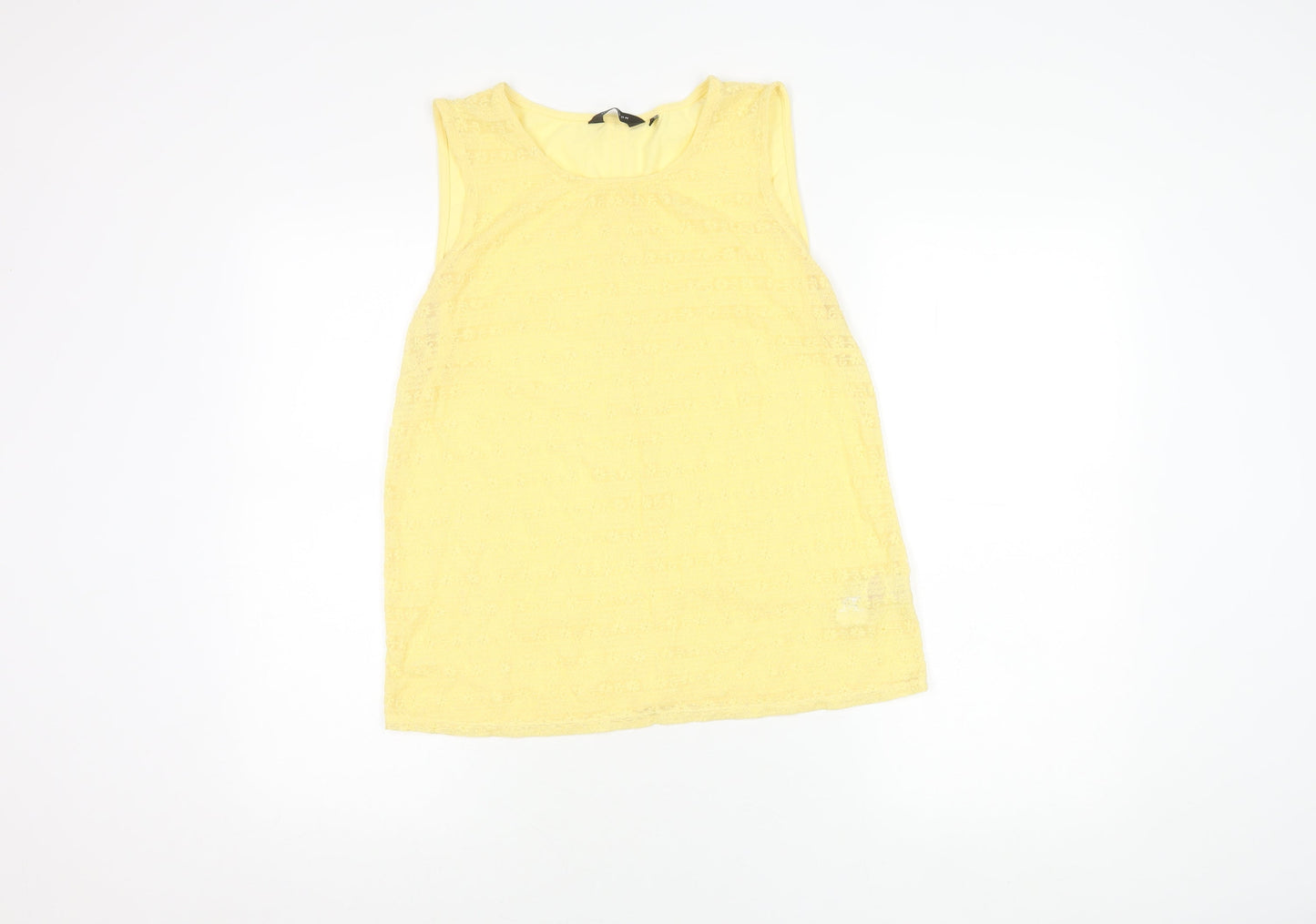 Womens UK Size 14 New Look Yellow Camisole Blouse