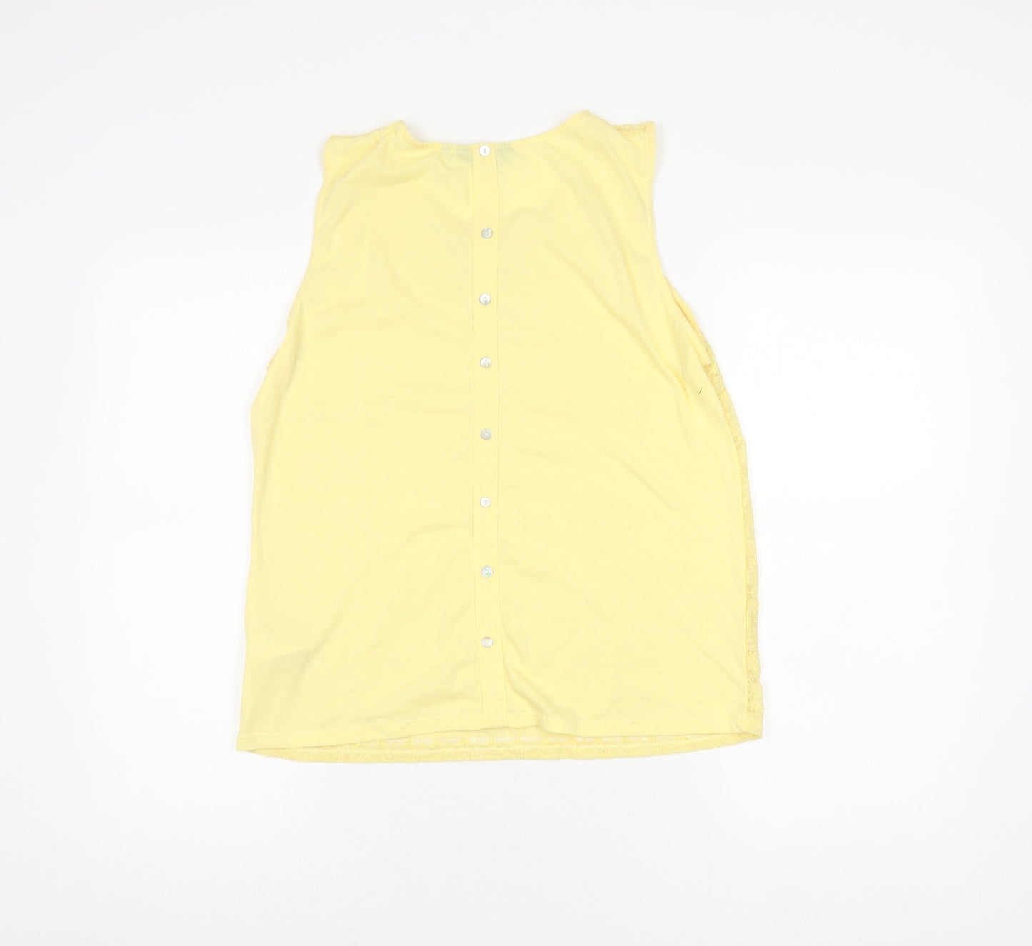 Womens UK Size 14 New Look Yellow Camisole Blouse