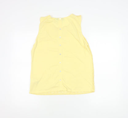 Womens UK Size 14 New Look Yellow Camisole Blouse