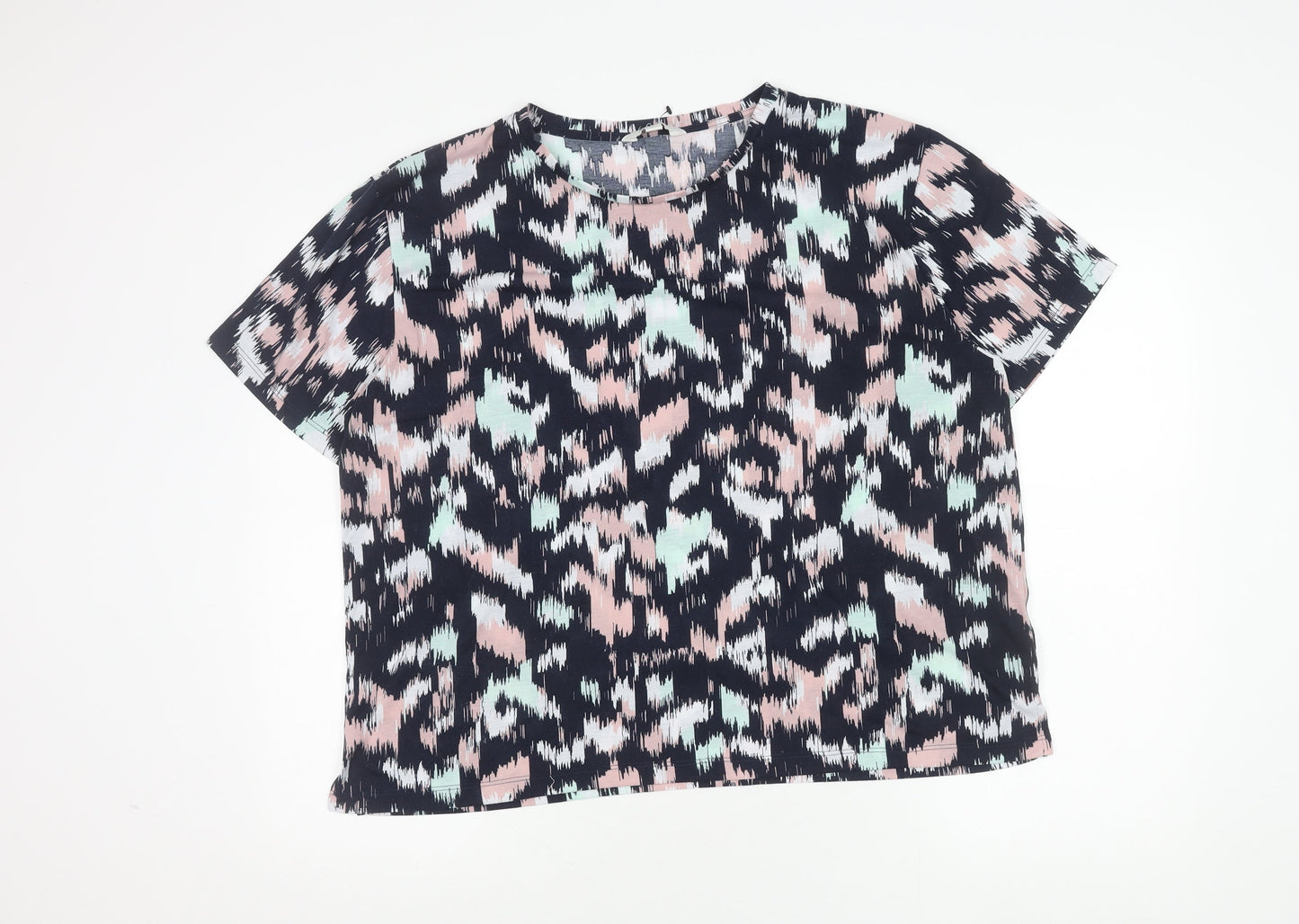 Womens UK Size 18 Marks and Spencer Multicoloured Basic T-Shirt