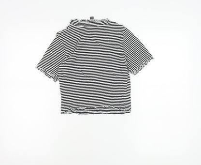 Womens UK Size 10 New Look Multicoloured Basic T-Shirt