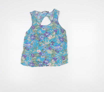 Womens UK Size 10 New Look Multicoloured Basic Tank