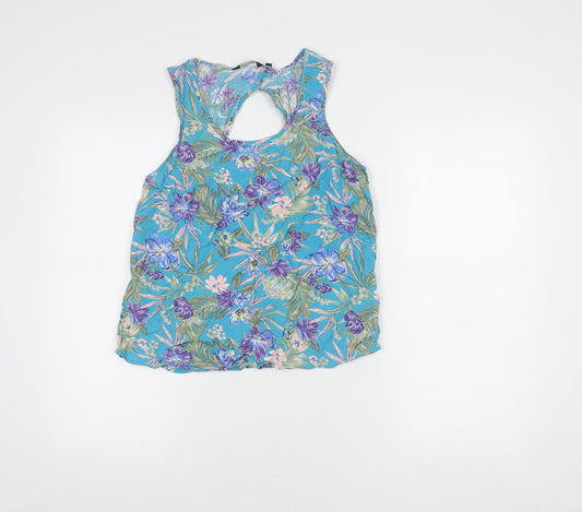Womens UK Size 10 New Look Multicoloured Basic Tank