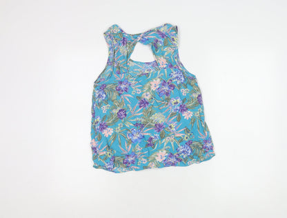 Womens UK Size 10 New Look Multicoloured Basic Tank