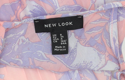 Womens UK Size 8 New Look Pink Camisole Tank