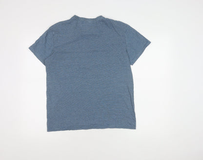 Next Men’s Blue Striped Crew Neck T-Shirt, S
