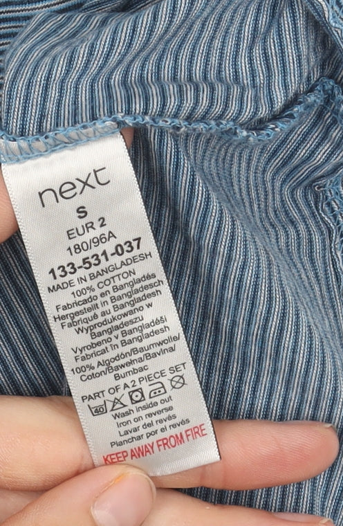 Next Men’s Blue Striped Crew Neck T-Shirt, S