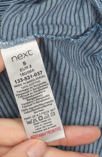 Next Men’s Blue Striped Crew Neck T-Shirt, S