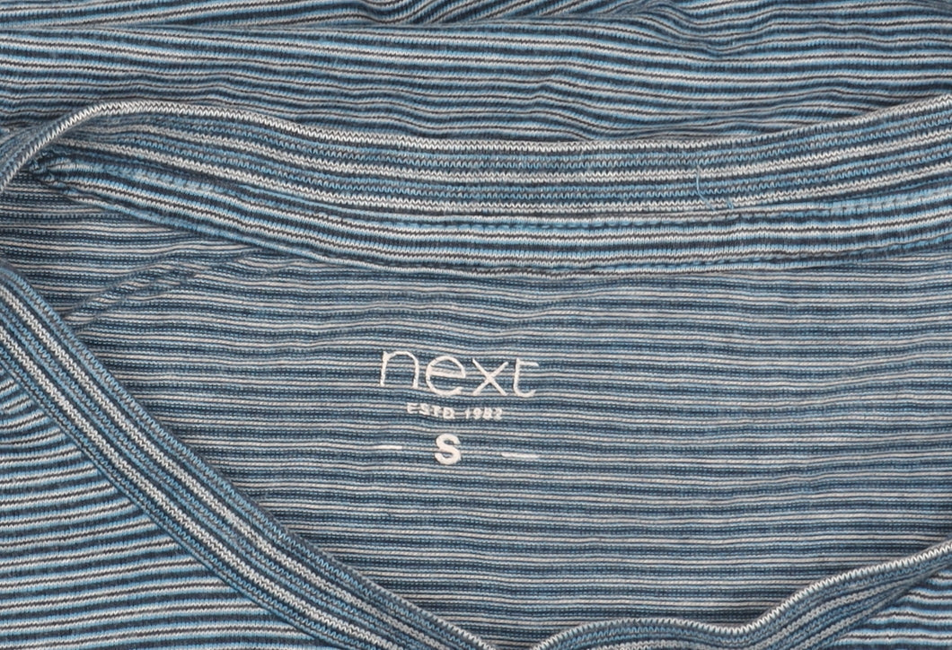 Next Men’s Blue Striped Crew Neck T-Shirt, S