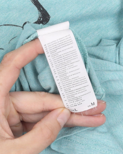 Stanley/Stella Men's Blue Graphic T-Shirt, L