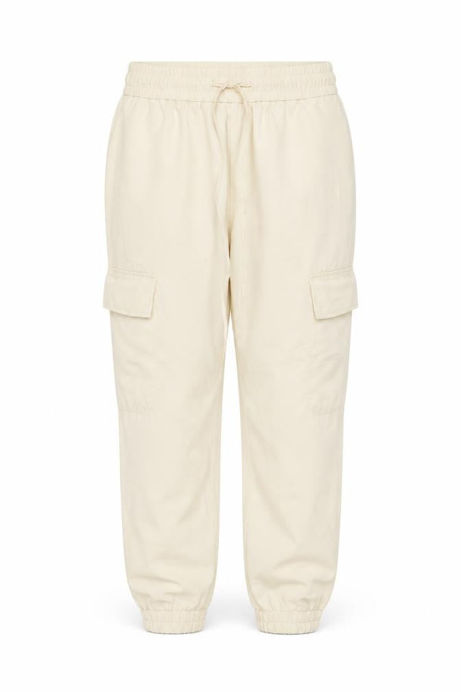 Womens UK Size 10 Zara Relaxed Fit Cargo Beige Trousers