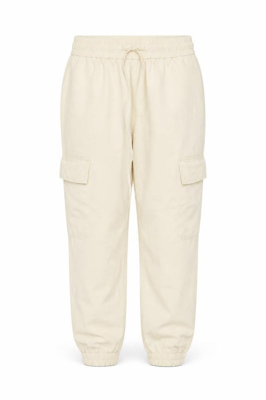 Womens UK Size 10 Zara Relaxed Fit Cargo Beige Trousers