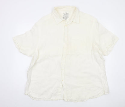 Marks and Spencer Men's XL White Cotton Shirt