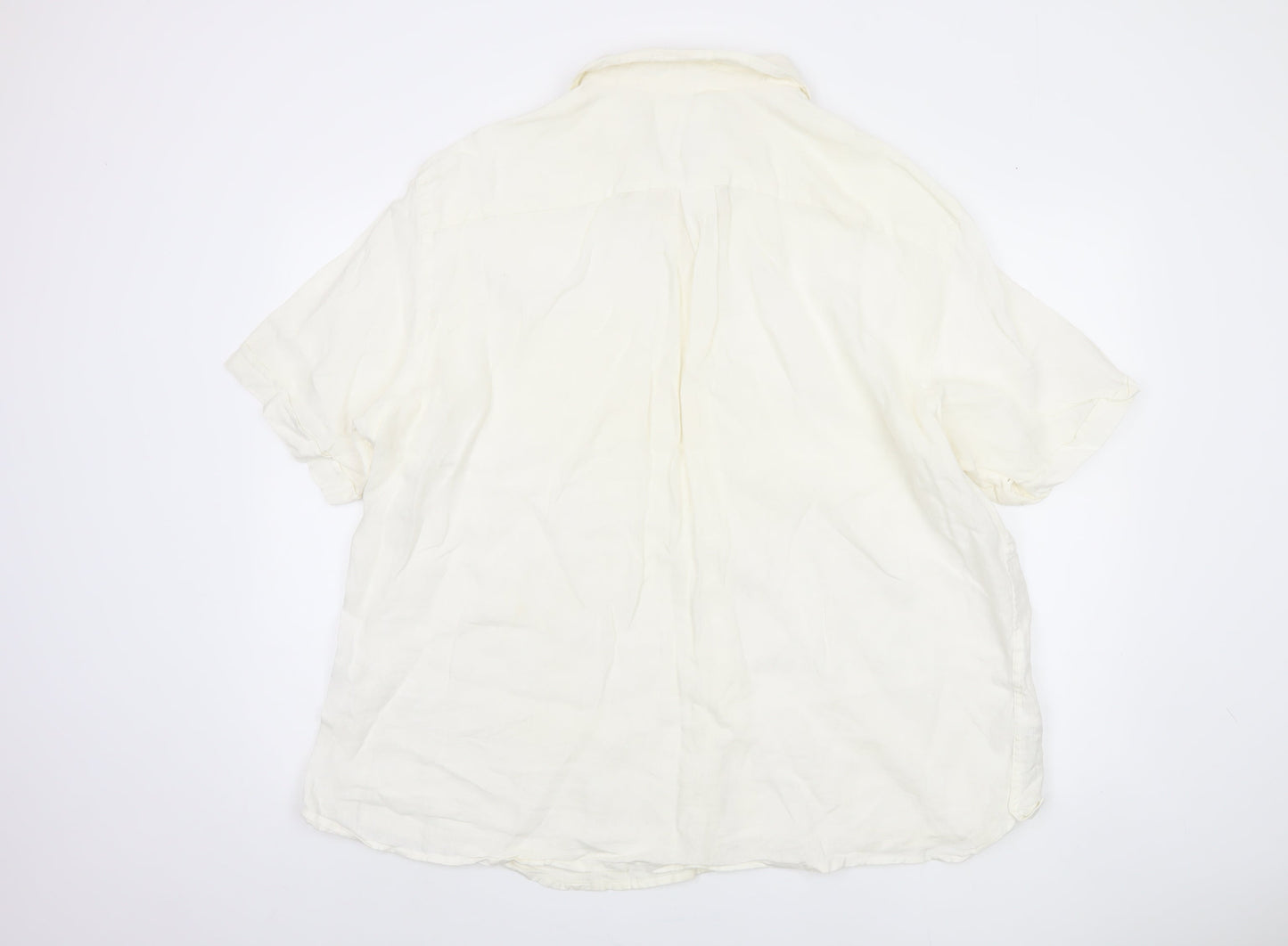 Marks and Spencer Men's XL White Cotton Shirt