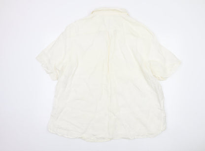 Marks and Spencer Men's XL White Cotton Shirt