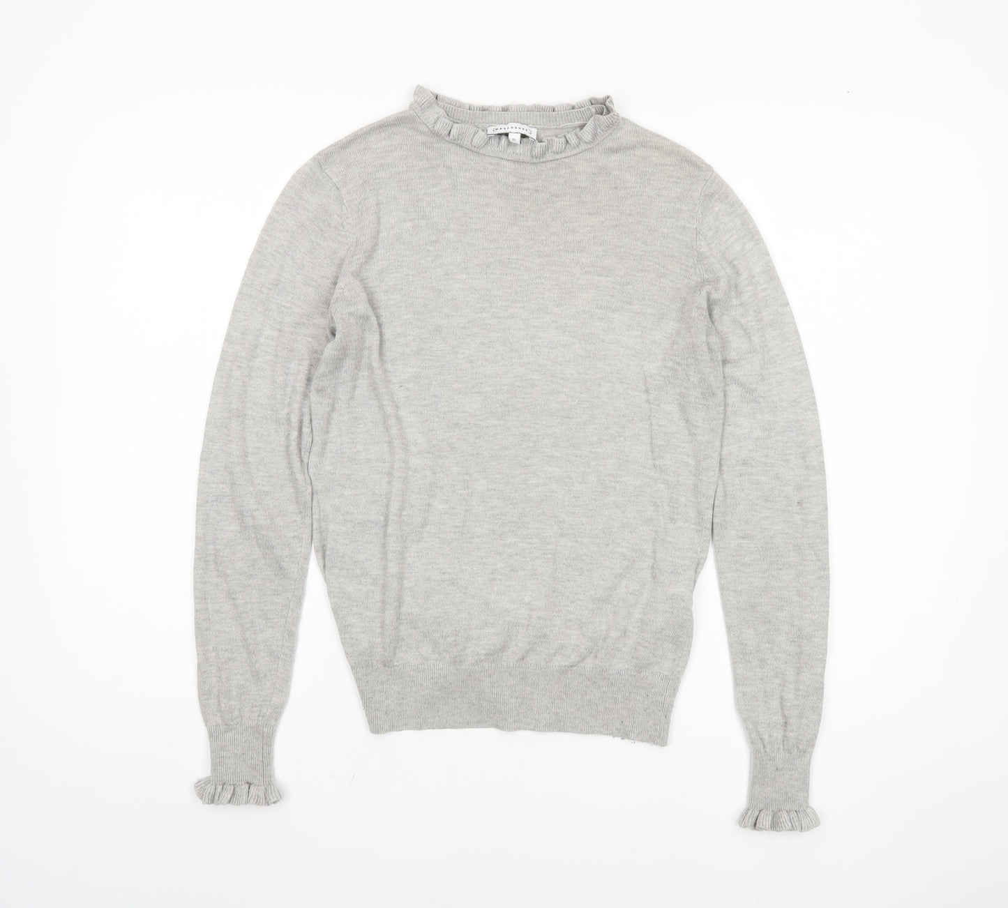 Womens UK Size 10 Warehouse Grey Pullover Jumper
