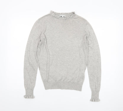 Womens UK Size 10 Warehouse Grey Pullover Jumper