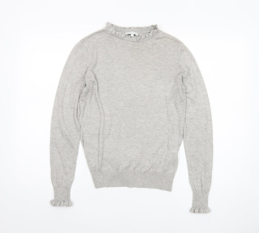 Womens UK Size 10 Warehouse Grey Pullover Jumper