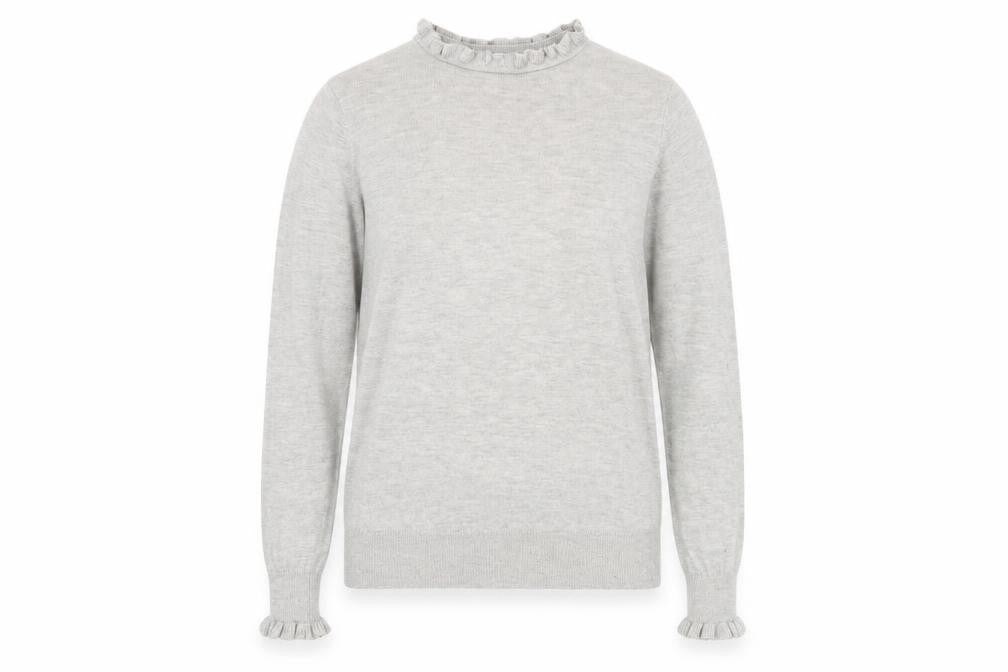 Womens UK Size 10 Warehouse Grey Pullover Jumper