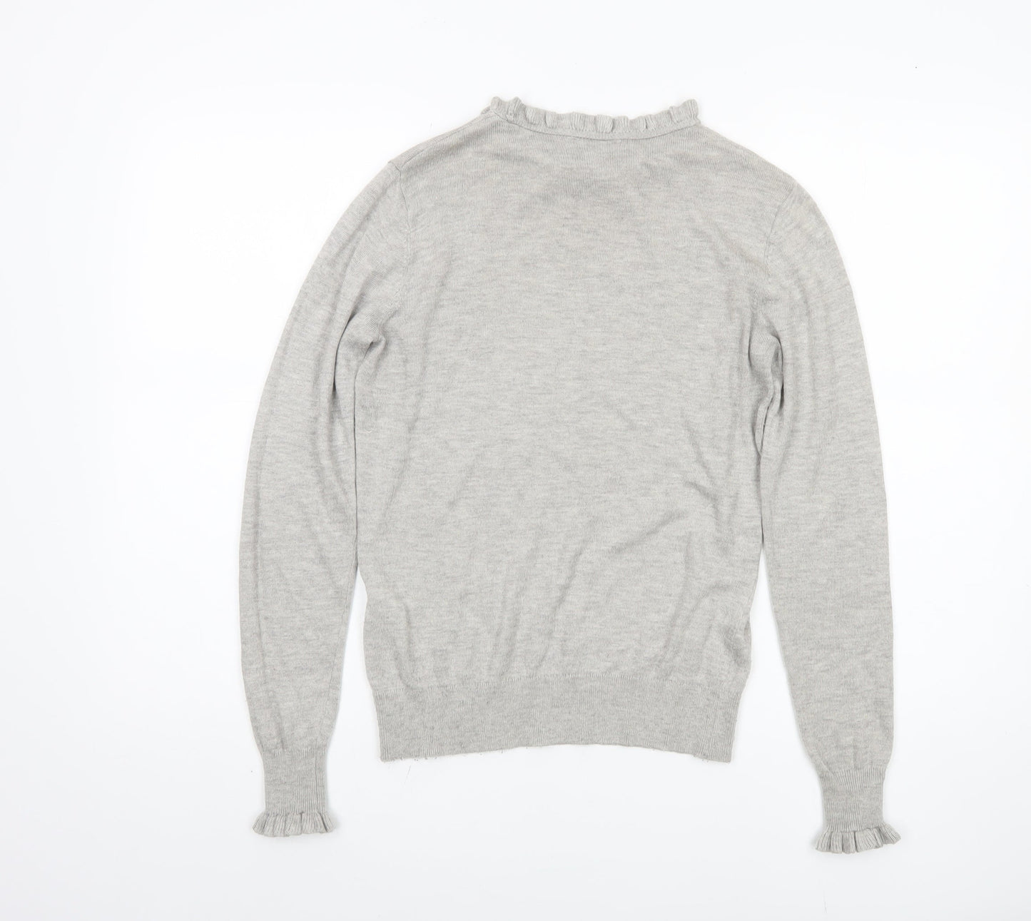 Womens UK Size 10 Warehouse Grey Pullover Jumper