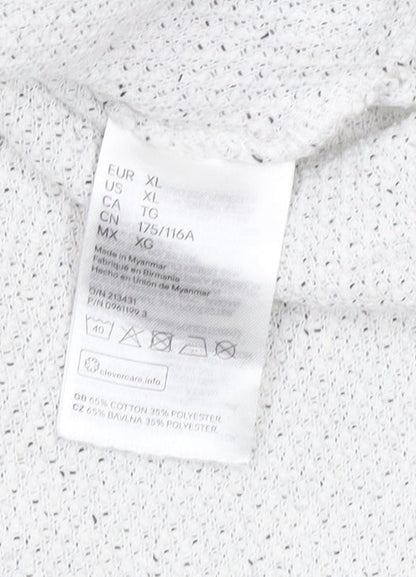 Womens UK Size XL H&M White Pullover Jumper