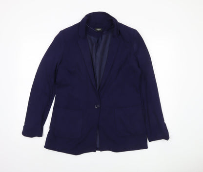 Oasis Women's Blue Blazer UK 12 Regular Fit Business