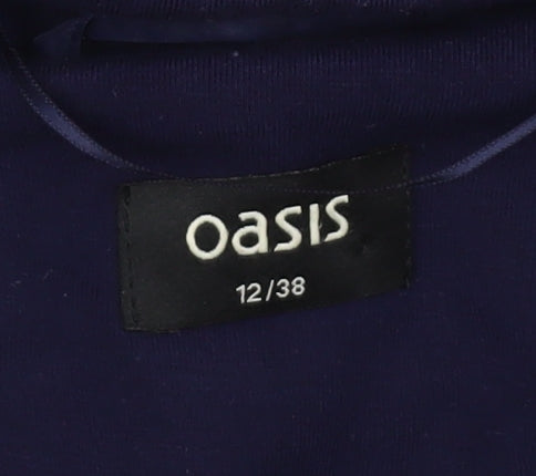 Oasis Women's Blue Blazer UK 12 Regular Fit Business