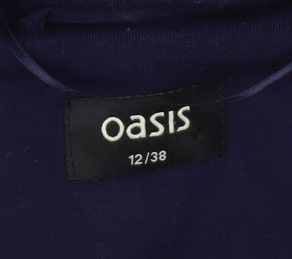 Oasis Women's Blue Blazer UK 12 Regular Fit Business