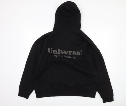 Unisex Adults UK Size M PRETTYLITTLETHING Black Pullover Hoodie